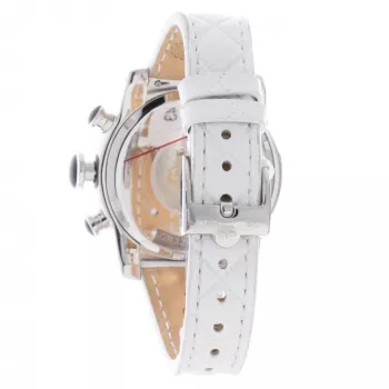 GLAM ROCK Damenuhr GR32153P 44mm Swiss Quarz Edelstahl Keramiklünette Silikonband Schwarz