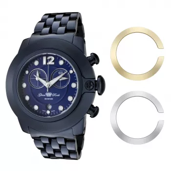 GLAM ROCK Damenuhr GR32161 (44mm) - Weiße Keramik Swiss Quartz