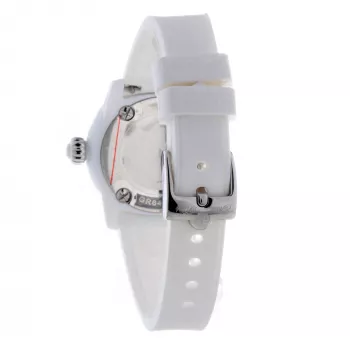 GLAM ROCK Damenuhr GR64005 (40mm) - Swiss Quartz, weiße Keramiklünette, Silikonarmband