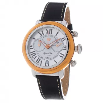 GLAM ROCK Damenuhr GR77123 40mm Swiss Quarz Weißes Leder