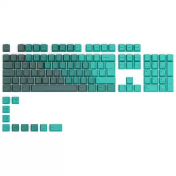 Glorious GPBT Keycaps - 115 PBT-Tastenkappen, ISO, ES-Layout, Rain Forest