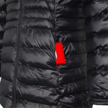 Glovii GTFBL Damen beheizte Softshelljacke mit Carbonfaser-Heizung, 3 Modi, wiederaufladbarer Akku, Schwarz