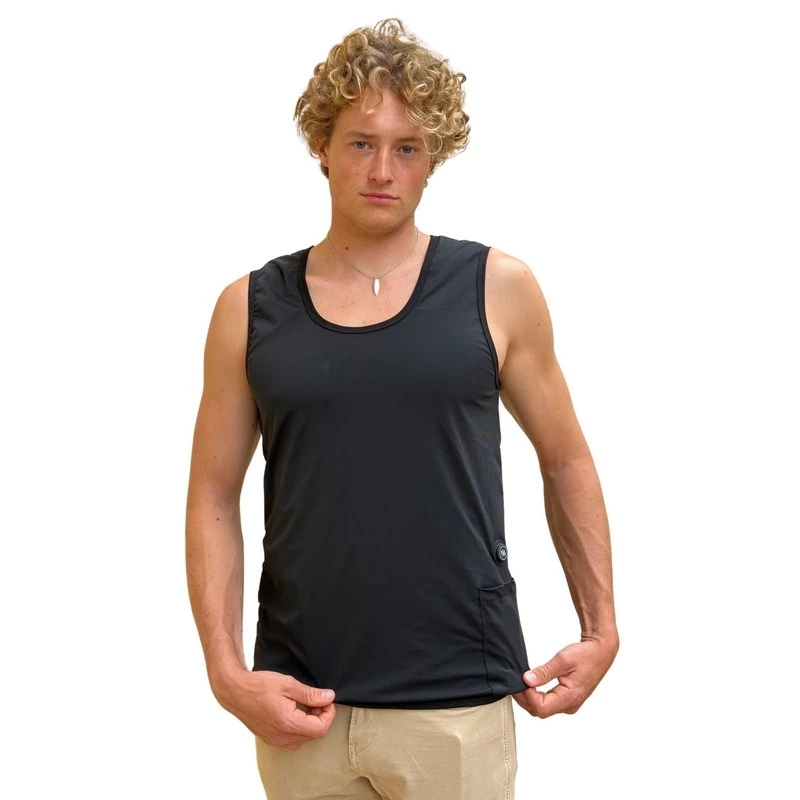 GLOVII GV2XL Beheizte Weste - Unisex, Elastisch, USB-Betrieben, 5 Heizzonen, 3 Heizstufen, Schwarz, S-2XL