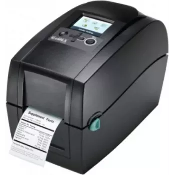 Godex RT230i Direktthermo- / Thermotransfer-Etikettendrucker - 300 x 300 DPI - LCD - Kabelgebunden - Schwarz