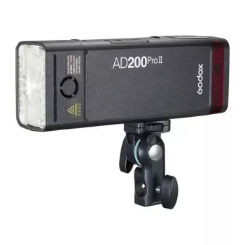 Godox AD200Pro II Taschenblitz-Kit mit Bare Bulb & Fresnel Head, 200Ws, TTL/HSS, 2,4GHz X System