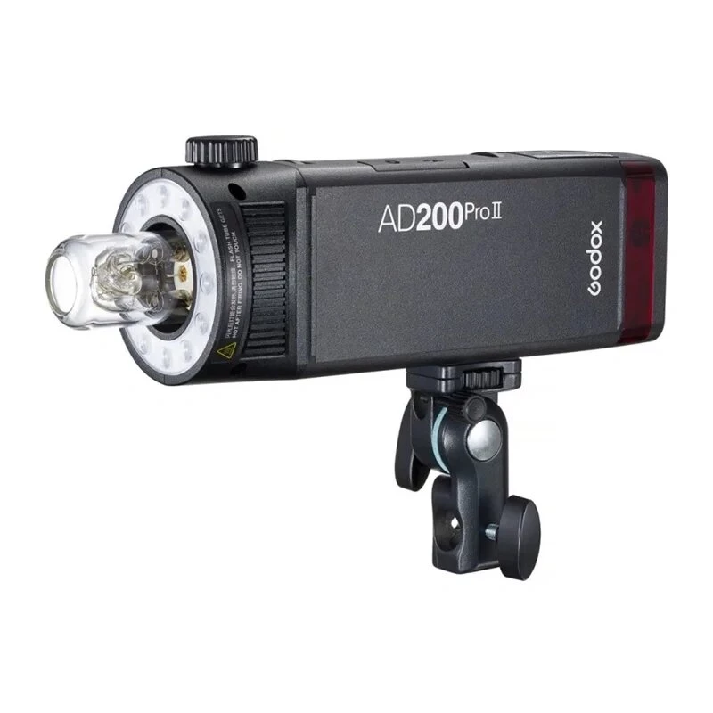 Godox AD200Pro II Taschenblitz-Kit mit Bare Bulb & Fresnel Head, 200Ws, TTL/HSS, 2,4GHz X System