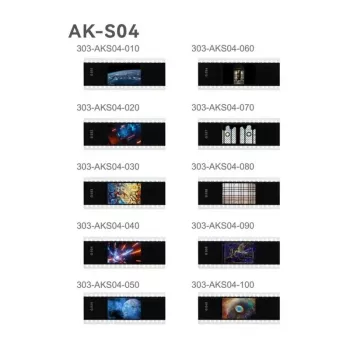 Godox AK-S04 Slide Set – 6 Edelstahl-Gobo-Muster für AK-R1 Rundblitzkopf