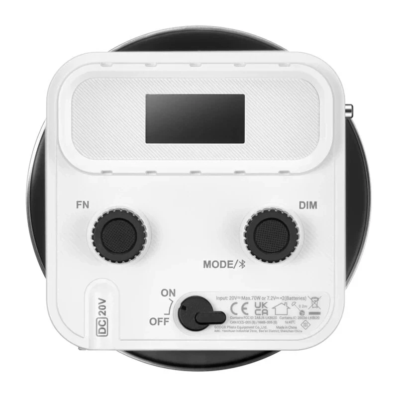 Godox ML60II Bi-Color LED Videoleuchte Kit (60W, 2800K-6500K, CRI 96+, TLCI 97+, App-Steuerung, NP-F Akku-Option)