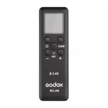 Godox RC-A6 Funkfernbedienung für LED-Videoleuchten – 2,4 GHz, 16 Kanäle, 6 Gruppen, LCD-Display