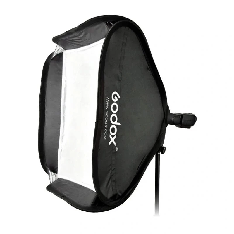 Godox SFGV8080 80x80cm Silver Grid Softbox mit Bowens Mount, 40° Grid, Innen- und Außendiffusor, Schnellaufbau