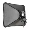 Godox SFGV8080 80x80cm Silver Grid Softbox mit Bowens Mount, 40° Grid, Innen- und Außendiffusor, Schnellaufbau