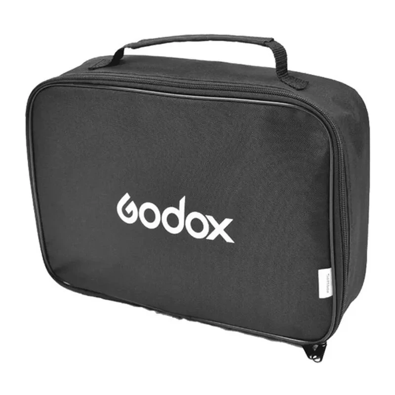 Godox SFUV5050 Zusammenklappbare quadratische Softbox 50x50cm mit S-Typ-Halterung, silbernem Innenraum, abnehmbaren Diffusoren und Tragetasche