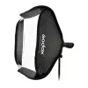 Godox SFUV8080 Softbox 80 x 80 cm mit S-Typ Speedlite-Halterung und Tragetasche