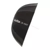 GODOX UB-165W 165cm parabolischer reflektierender Schirm mit 16 silbernen Streben und Tragetasche
