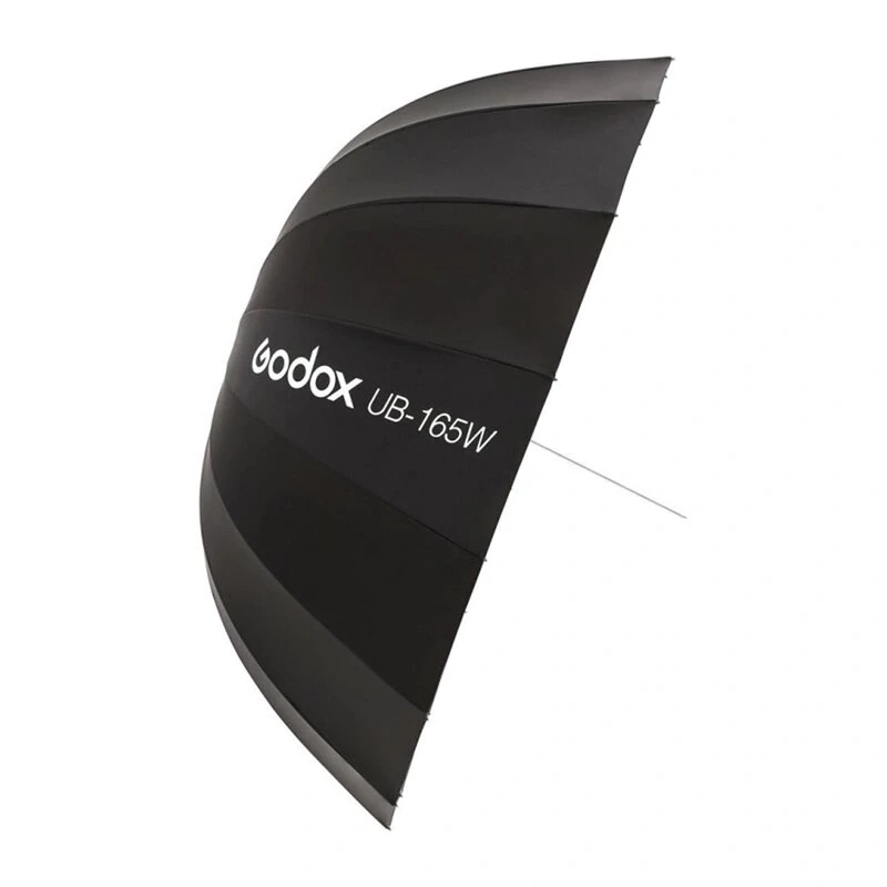 GODOX UB-165W 165cm parabolischer reflektierender Schirm mit 16 silbernen Streben und Tragetasche