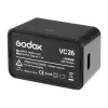 Godox VC26 USB-C-Ladegerät für V1- und V860III-Blitzakkus – 5V/2A-Eingang, 8,4V/1A-Ausgang, LED-Anzeige, inkl. USB-A-auf-USB-C-Kabel