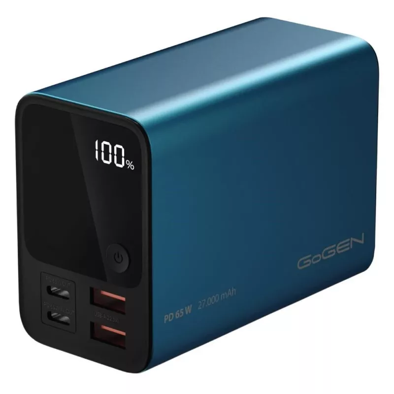 GoGen PB270001BL Power Bank 27000 mAh Blau