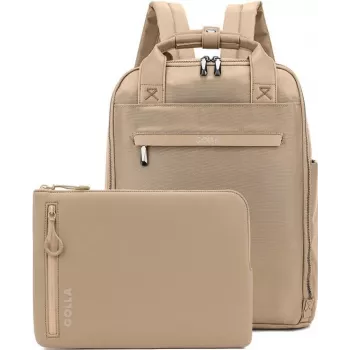 GOLLA Rucksack und Laptop-Hülle Set 14 Zoll Kaffee 76469