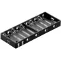 Goobay BH AA 10xL Passiver Batteriehalter für 10 AA-Batterien, Reihenschaltung, 15V Ausgang, Schwarz 11986