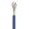 Goobay Cat 6a U/UTP Netzwerkkabel, 305 m, Kupfermassiv, AWG 23, LSZH, Blau (96097)