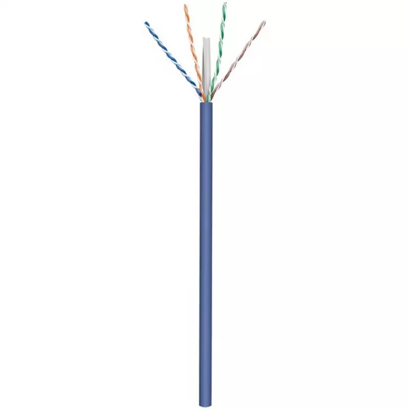 Goobay CAT 6a U/UTP Netzwerkkabel 50 m Blau - Massivkupfer, AWG 23/1, LSZH (96092)