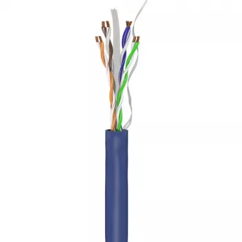 Goobay CAT 6a U/UTP Netzwerkkabel 50 m Blau - Massivkupfer, AWG 23/1, LSZH (96092)