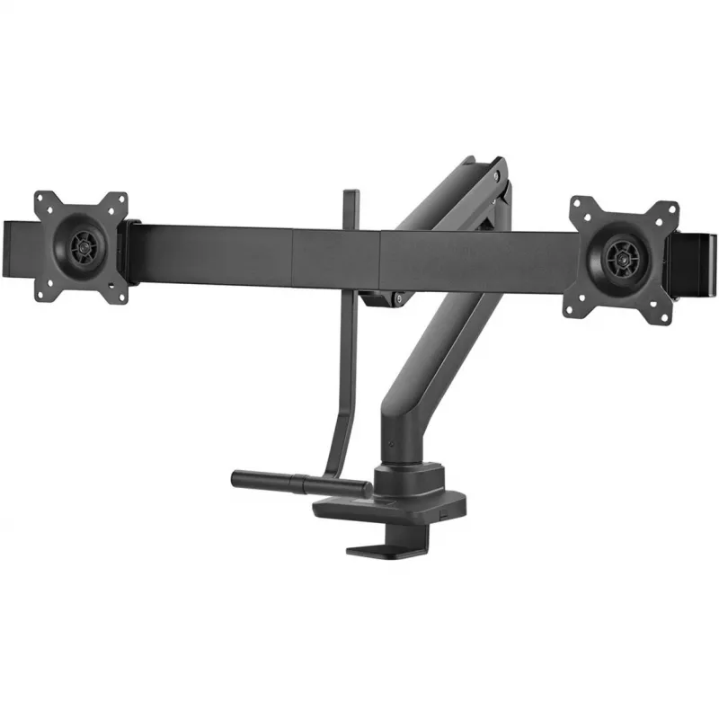 GOOBAY Dual Monitor Desk Mount Office (Schwarz)