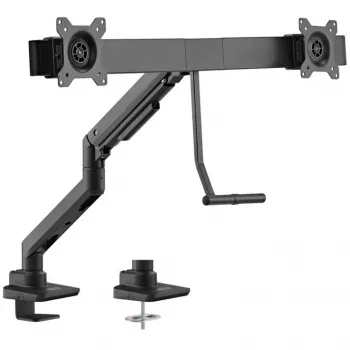 GOOBAY Dual Monitor Desk Mount Office (Schwarz)