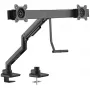 GOOBAY Dual Monitor Desk Mount Office (Schwarz)