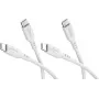 Goobay Set 2x USB-C Silikonkabel, 1,5 m, Weiß (81244)