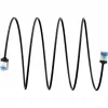 GOOBAY Ultra-flexibles Cat.6a Slim Patchkabel, U/FTP (Schwarz, 2m, extrakurze Stecker) 74319