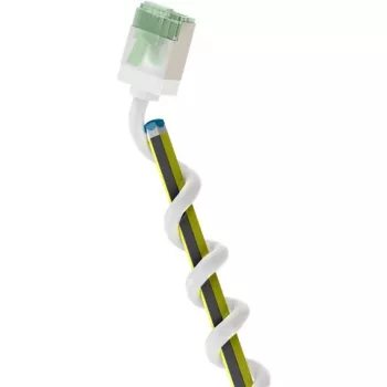 Goobay Ultraflexibles CAT 8.1 Slim U/FTP Patchkabel, 0,5 m, Weiß, extrakurze Verbinder, 40 Gbps 74359