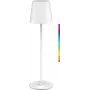 Goobay Kabellose LED-Tischlampe, Größe M, 38 cm, RGBW, Weiß (76568)