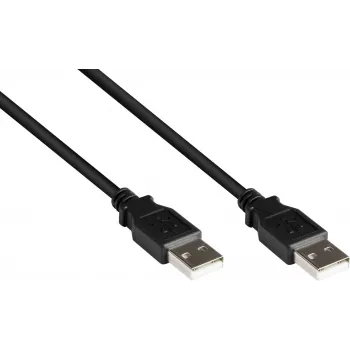 Good Connections Alcasa USB 2.0 Kabel A auf A, 0,5 m, Schwarz