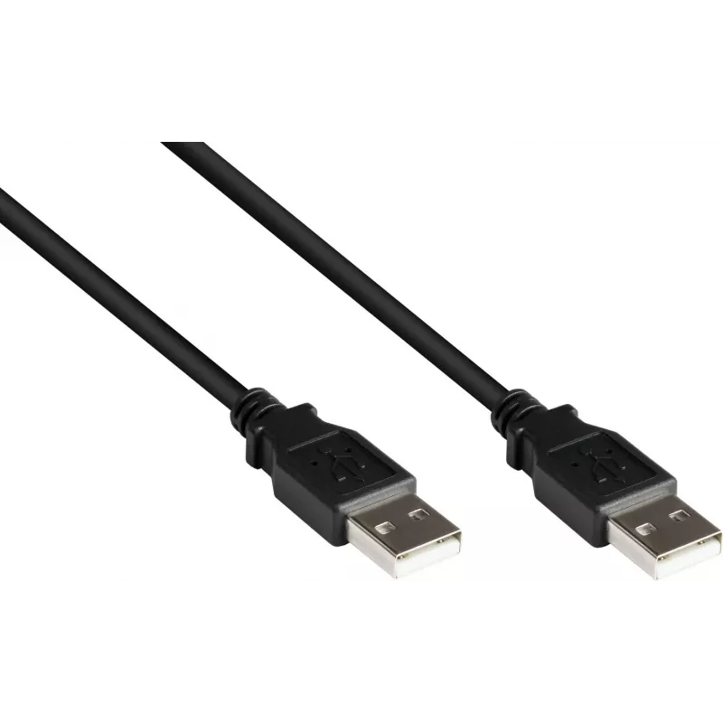 Good Connections Alcasa USB 2.0 Kabel A auf A, 0,5 m, Schwarz