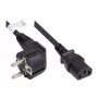Good Connections Winkel-Schuko auf IEC C13 Netzkabel 0,75 m Schwarz