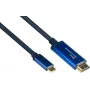 Good Connections GC 4520-CSF015B USB-C auf HDMI Adapterkabel, 4K@60Hz, 1,5m, Schwarz