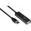 Good Connections GC-M0134 USB 2.0 Verlängerungskabel 20 m Schwarz mit Signalverstärker
