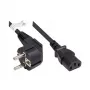 Good Connections Schuko auf IEC C13 Netzkabel, Winkelstecker, 1,5 m, Schwarz