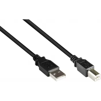Good Connections USB 2.0 A auf B Kabel, 0,25 m, Schwarz