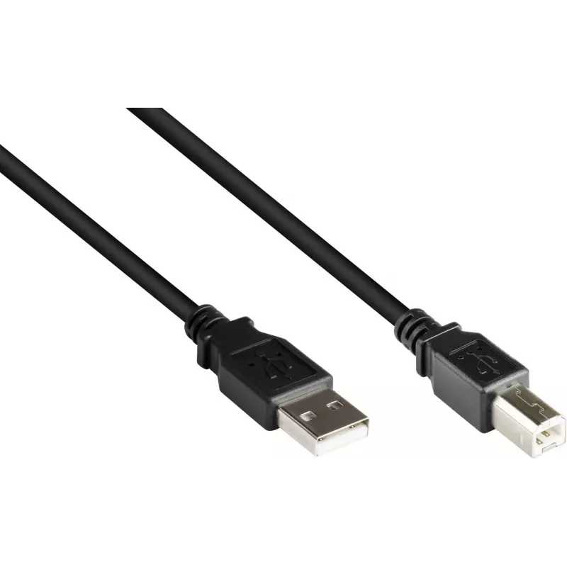 Good Connections USB 2.0 A auf B Kabel, 0,25 m, Schwarz