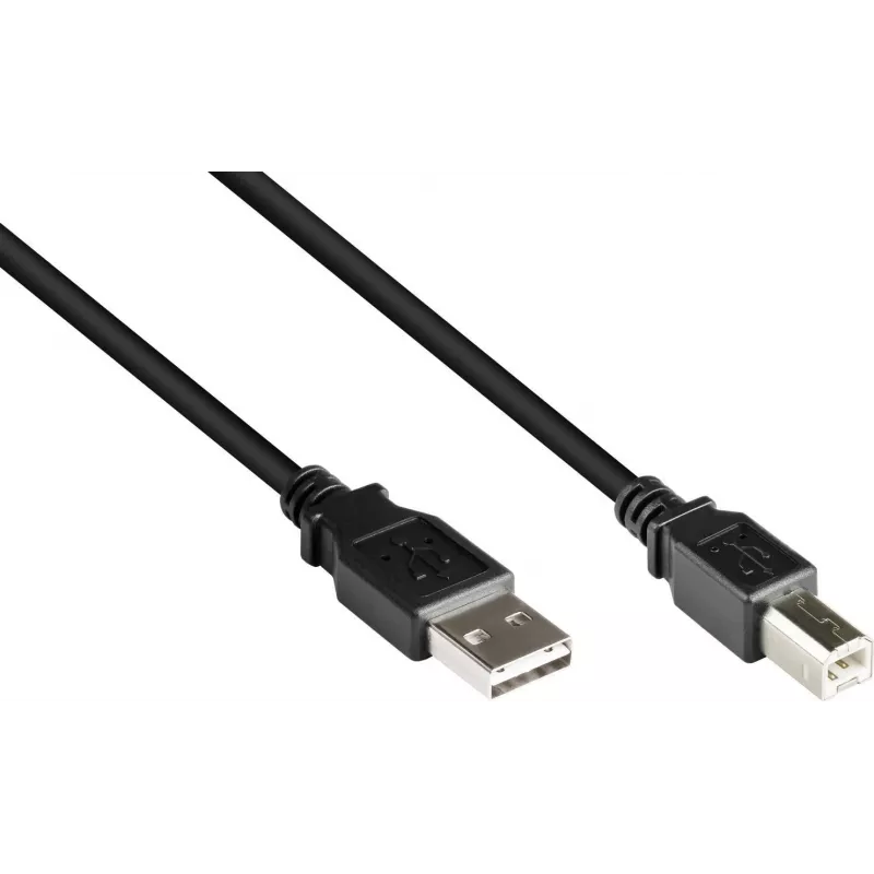 Good Connections USB 2.0 Kabel A-B 2m Schwarz