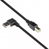 Good Connections USB 2.0 Kabel Typ-A abgewinkelt auf Typ-B - Schwarz - 0,5 m