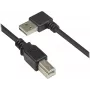 Good Connections USB 2.0 Kabel Typ-A abgewinkelt auf Typ-B - Schwarz - 0,5 m