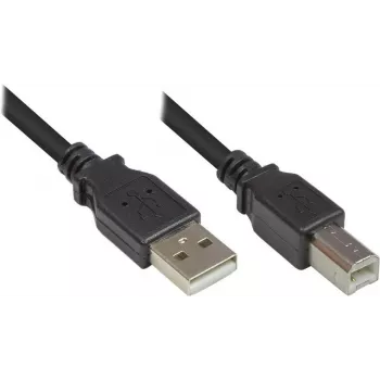 Good Connections USB 2.0 Kabel Typ A auf Typ B - Schwarz - 0,5 m