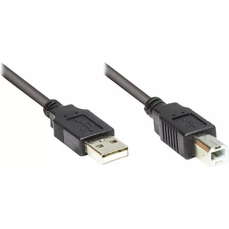 Good Connections USB 2.0 Kabel Typ A auf Typ B - Schwarz - 0,5 m