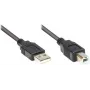 Good Connections USB 2.0 Kabel Typ A auf Typ B - Schwarz - 0,5 m