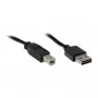 Good Connections USB 2.0 EASY Kabel A auf B abgewinkelt, Schwarz, 2m