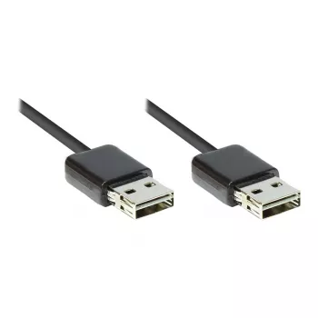 Good Connections USB 2.0 High-Speed EASY Kabel A auf A, Schwarz, 0,5 m