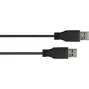 Good Connections USB 3.0 Kabel, Typ-A Stecker zu Typ-A Stecker, Schwarz, 0,5 m 2712-S005